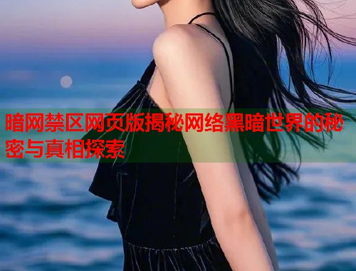 暗网禁区网页版揭秘网络黑暗世界的秘密与真相探索  第1张