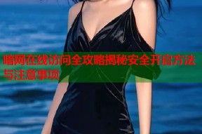 暗网在线访问全攻略揭秘安全开启方法与注意事项
