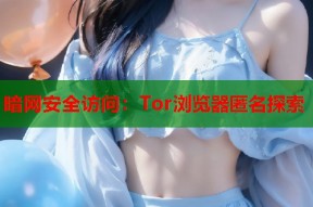 暗网安全访问：Tor浏览器匿名探索