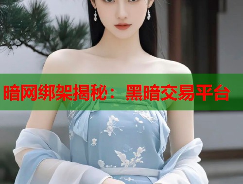 暗网绑架揭秘：黑暗交易平台  第1张