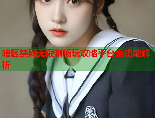 暗区禁网无限制畅玩攻略平台全功能解析  第1张