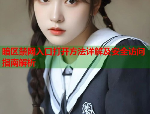 暗区禁网入口打开方法详解及安全访问指南解析  第1张